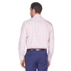 Белая приталенная мужская рубашка в якорях Venturo 600-10