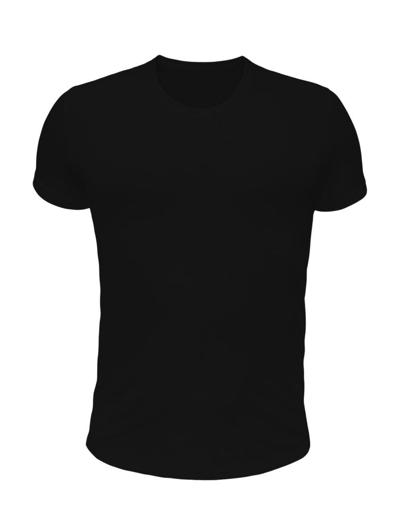 Мужская рубашка силуэт приталенная цвет черный 