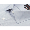 Светло-серая приталенная рубашка в полоску с длинными рукавами-2