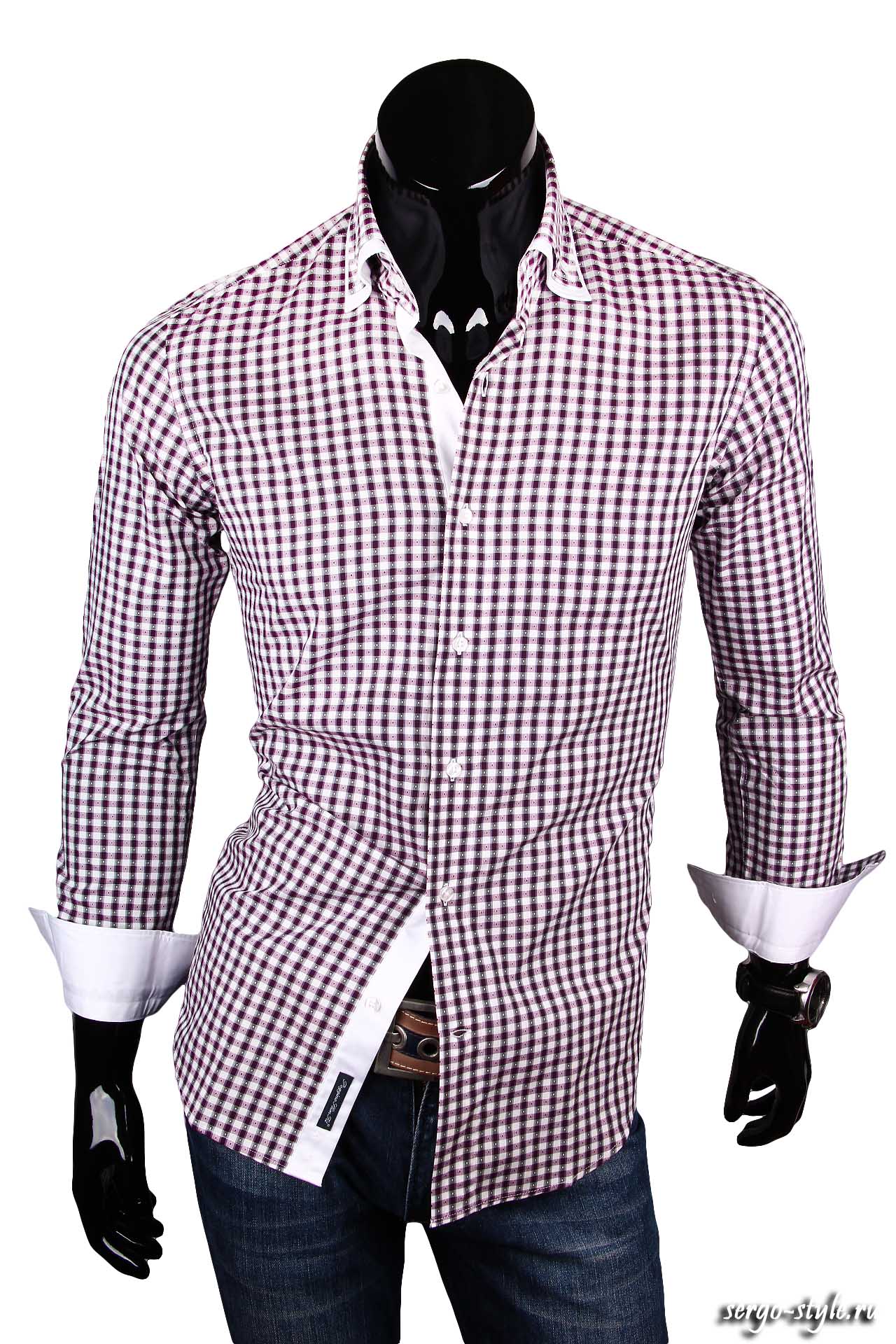 Приталенные мужские рубашки POGGINO Артикул 7286-01