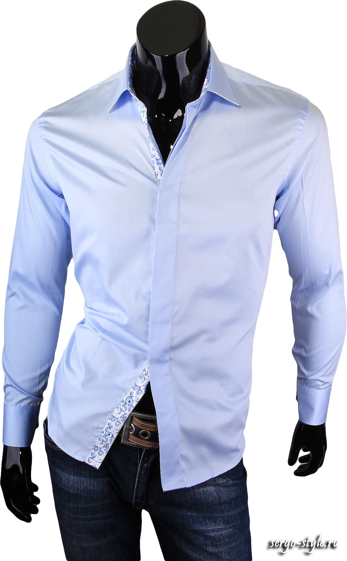 Приталенные мужские рубашки LOUIS FABEL Артикул 1001-43