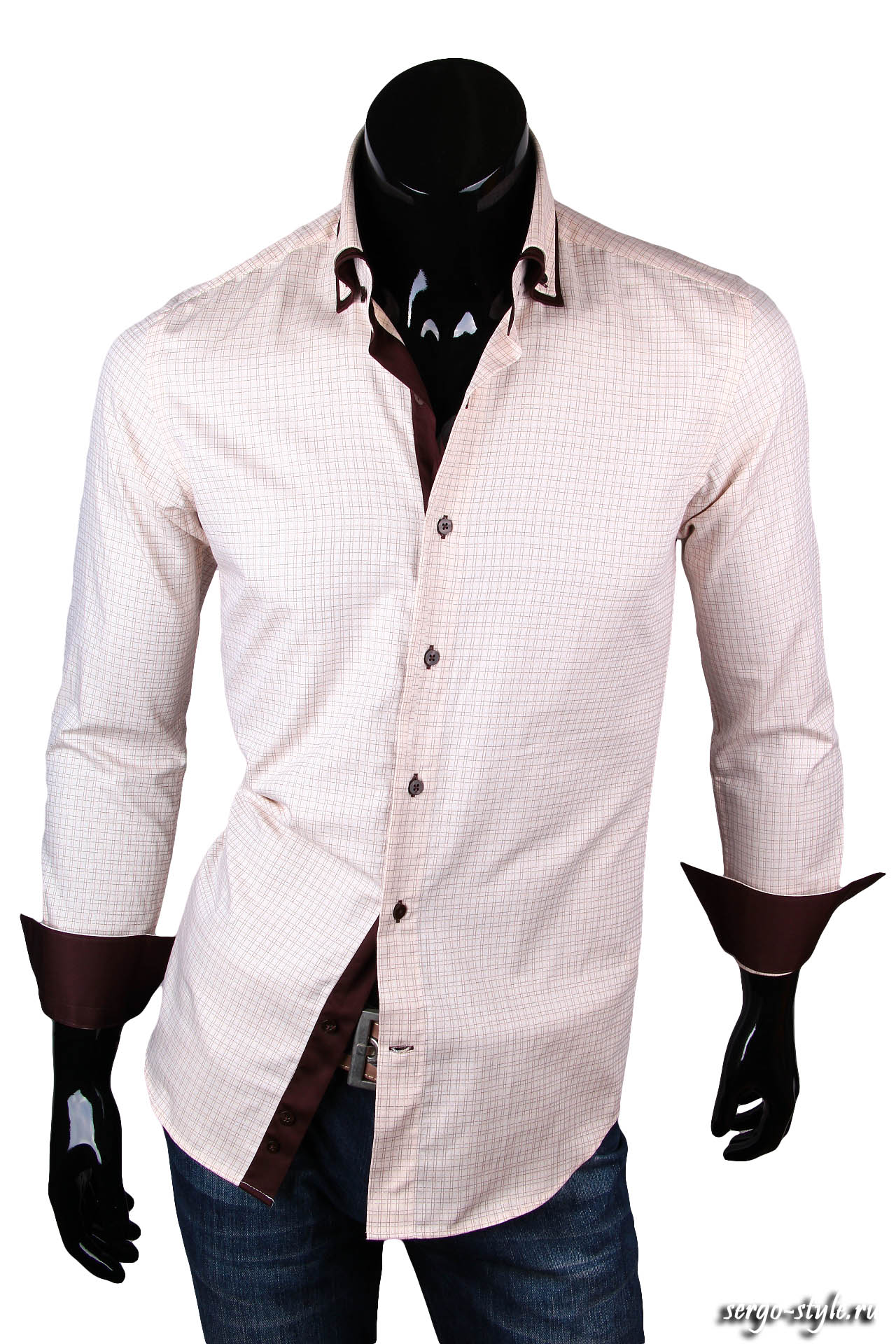 Приталенная мужская рубашка Venturo артикул 7311-02