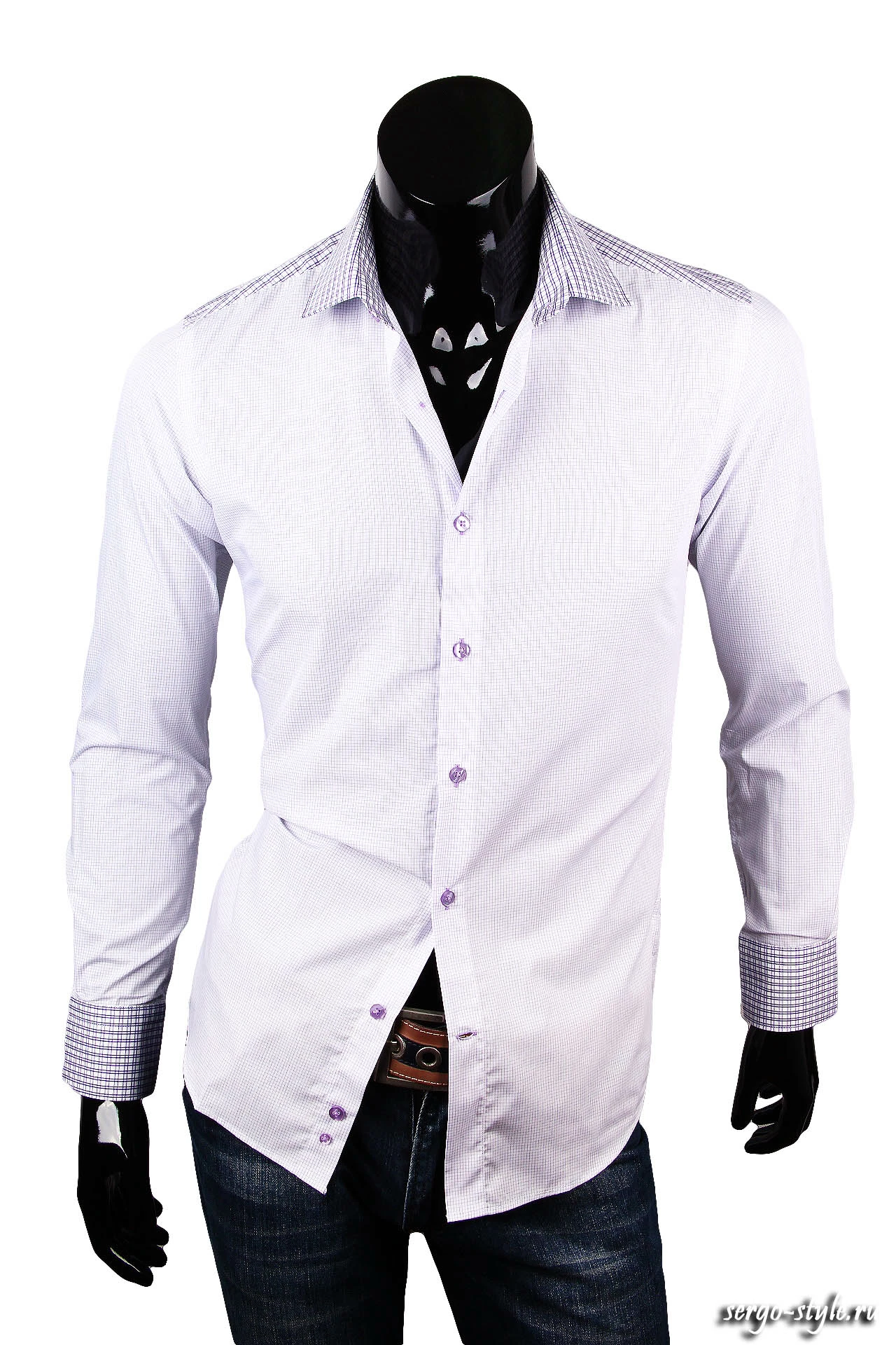 Приталенная мужская рубашка Venturo артикул 7320-02