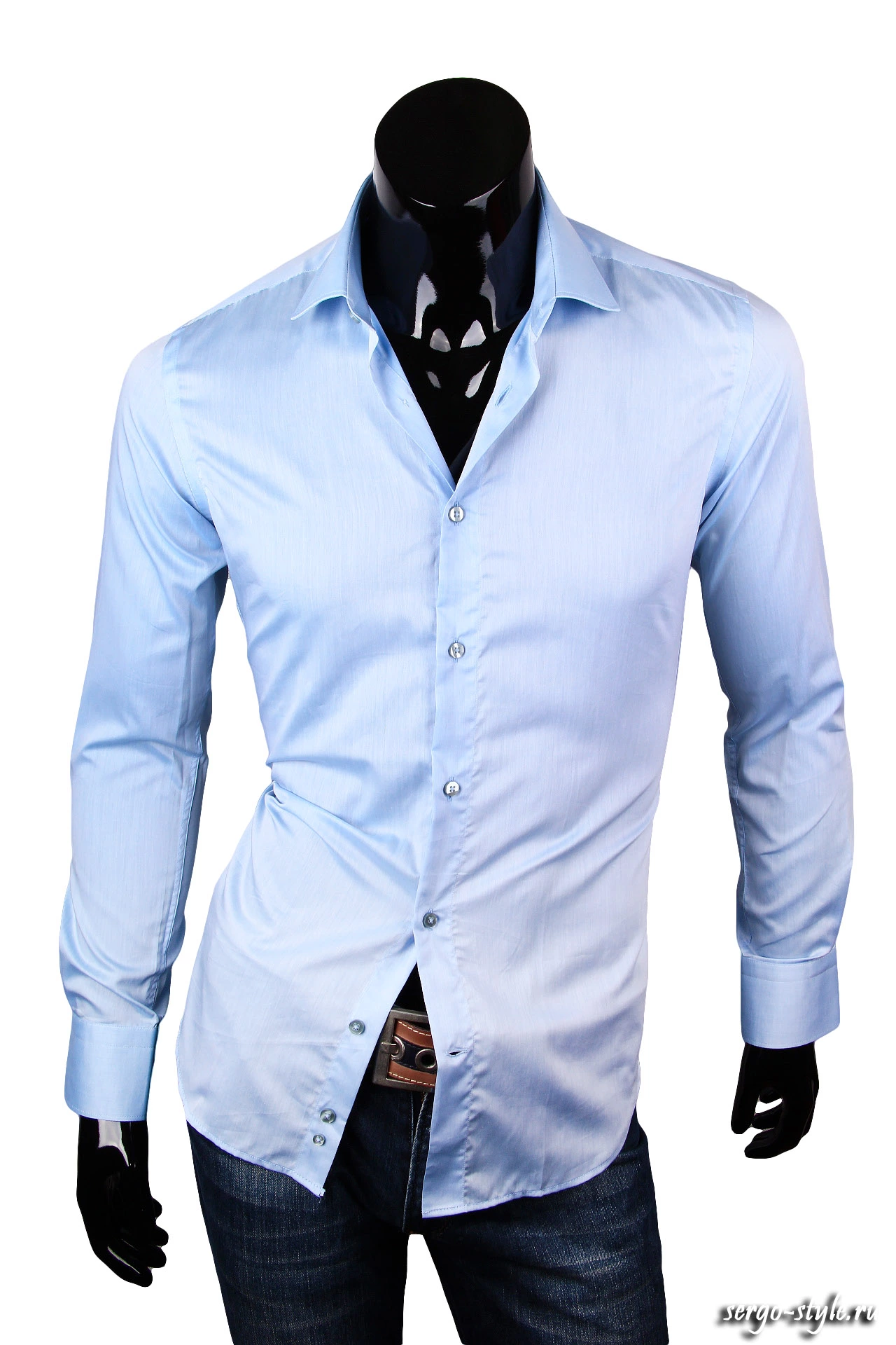 Приталенная мужская рубашка Venturo артикул 7330-02т