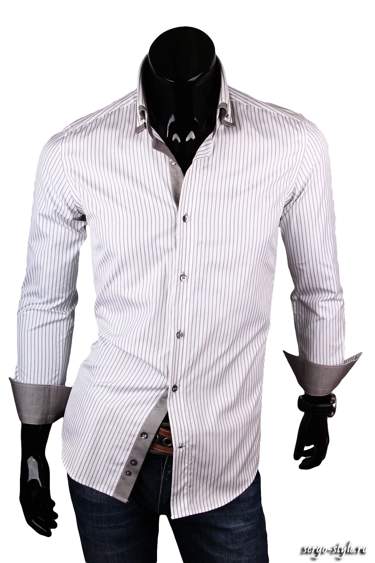 Приталенная мужская рубашка Venturo артикул 7388-02