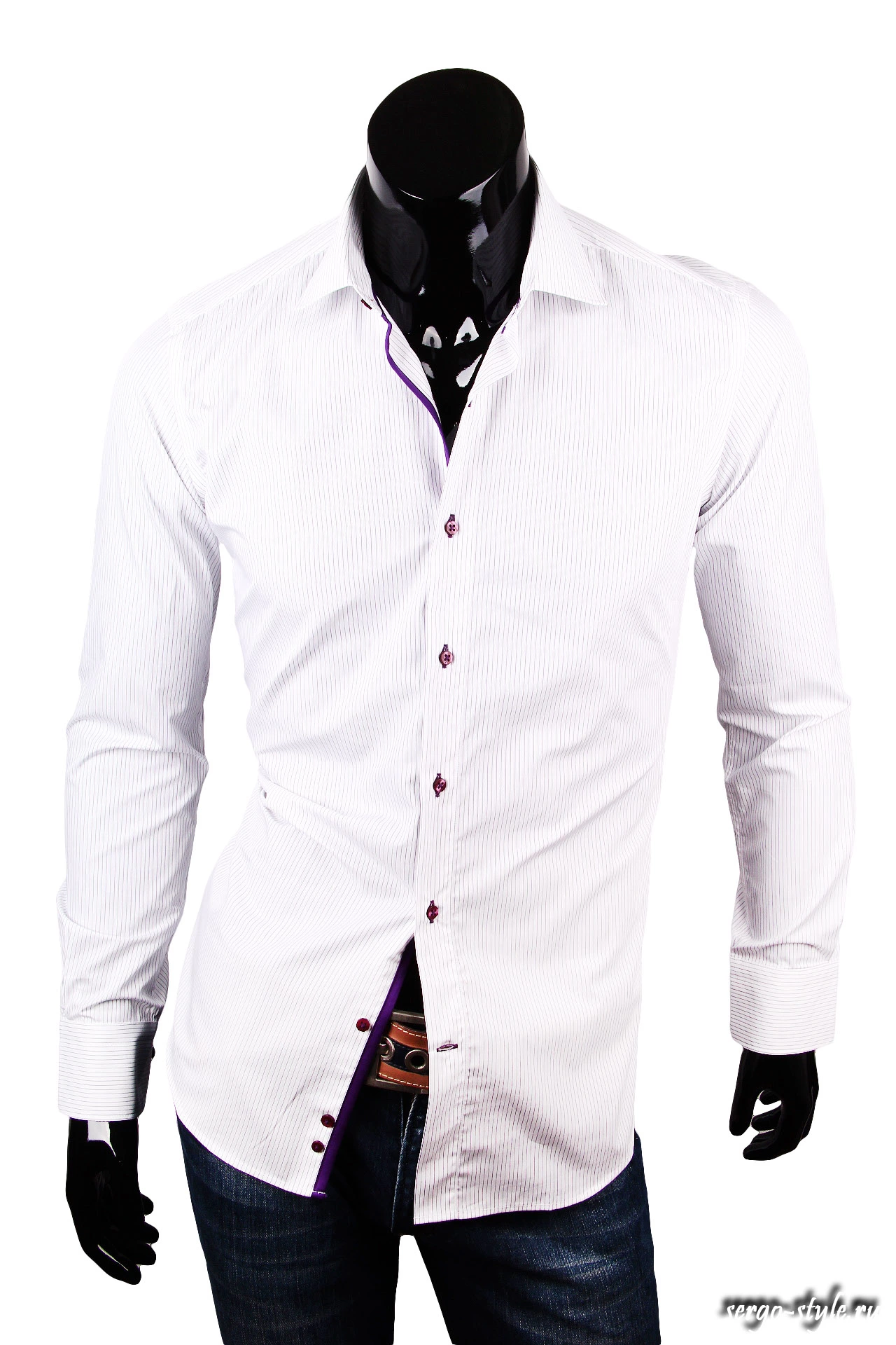 Приталенная мужская рубашка Venturo артикул 7411-01