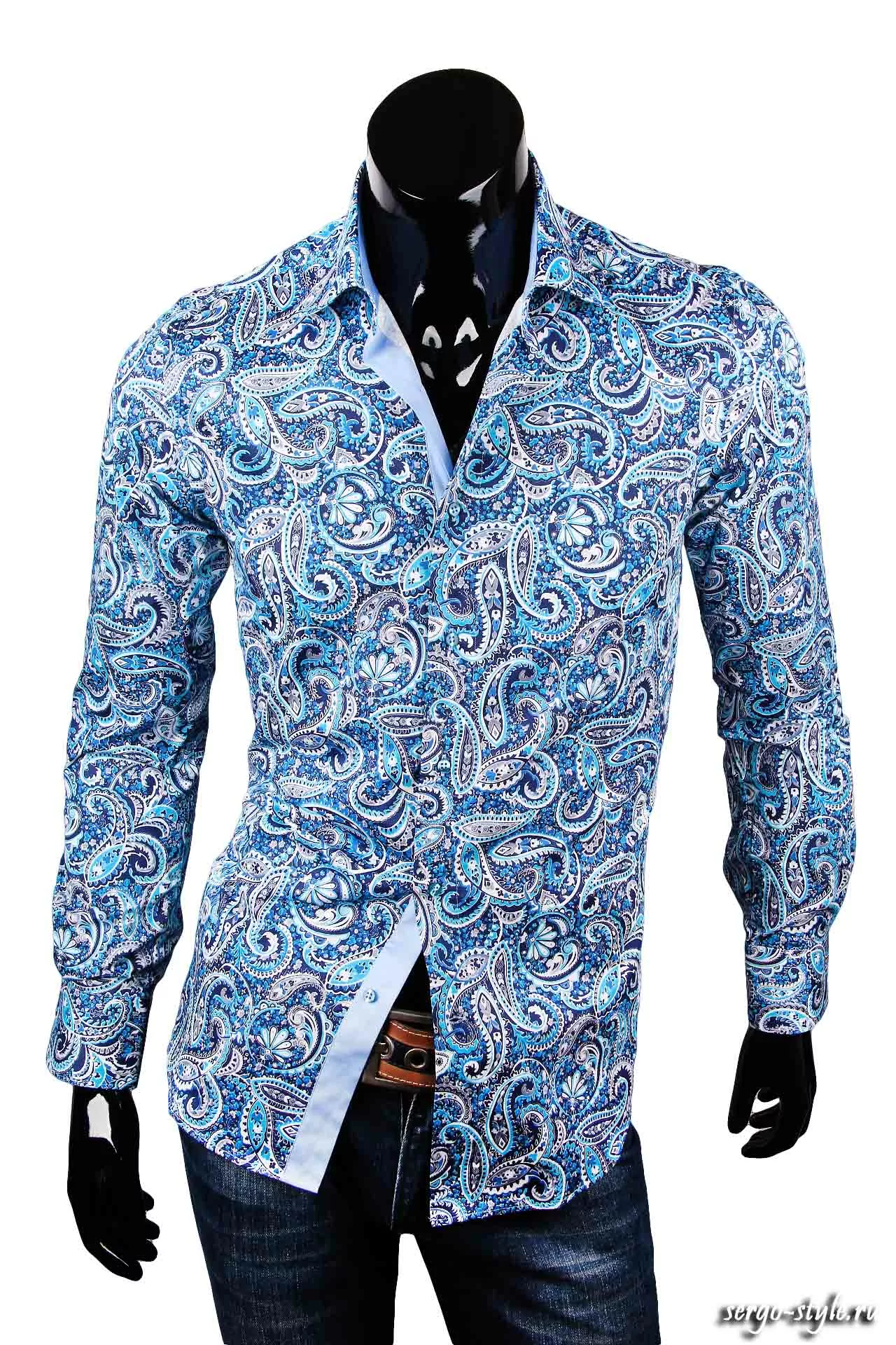 Приталенные мужские рубашки POGGINO Артикул 6058-02