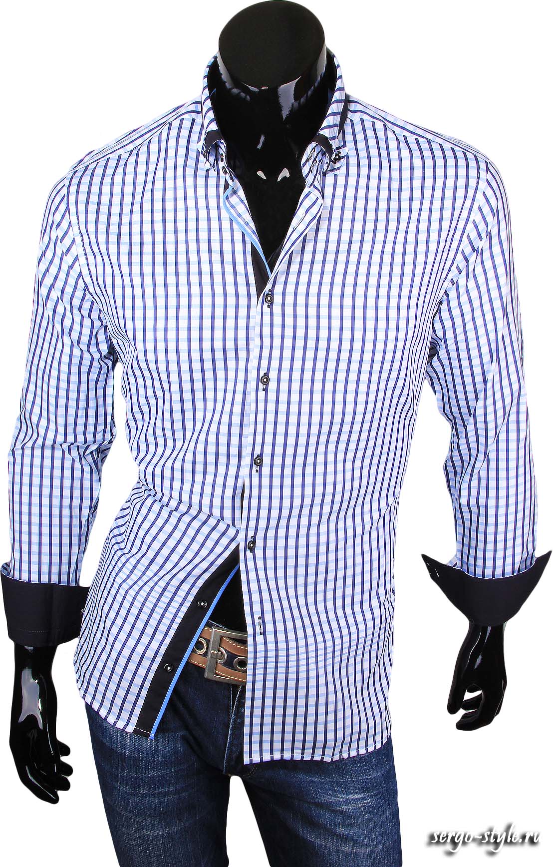 Приталенные мужские рубашки LOUIS FABEL Артикул 1650-42