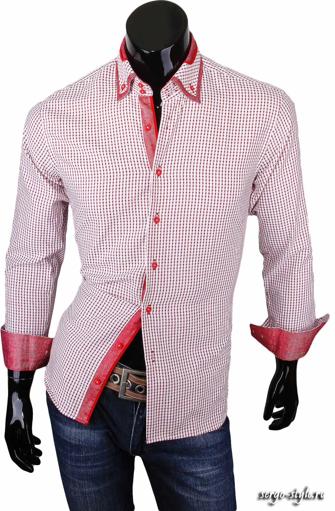 Приталенные мужские рубашки LOUIS FABEL Артикул 2324-79