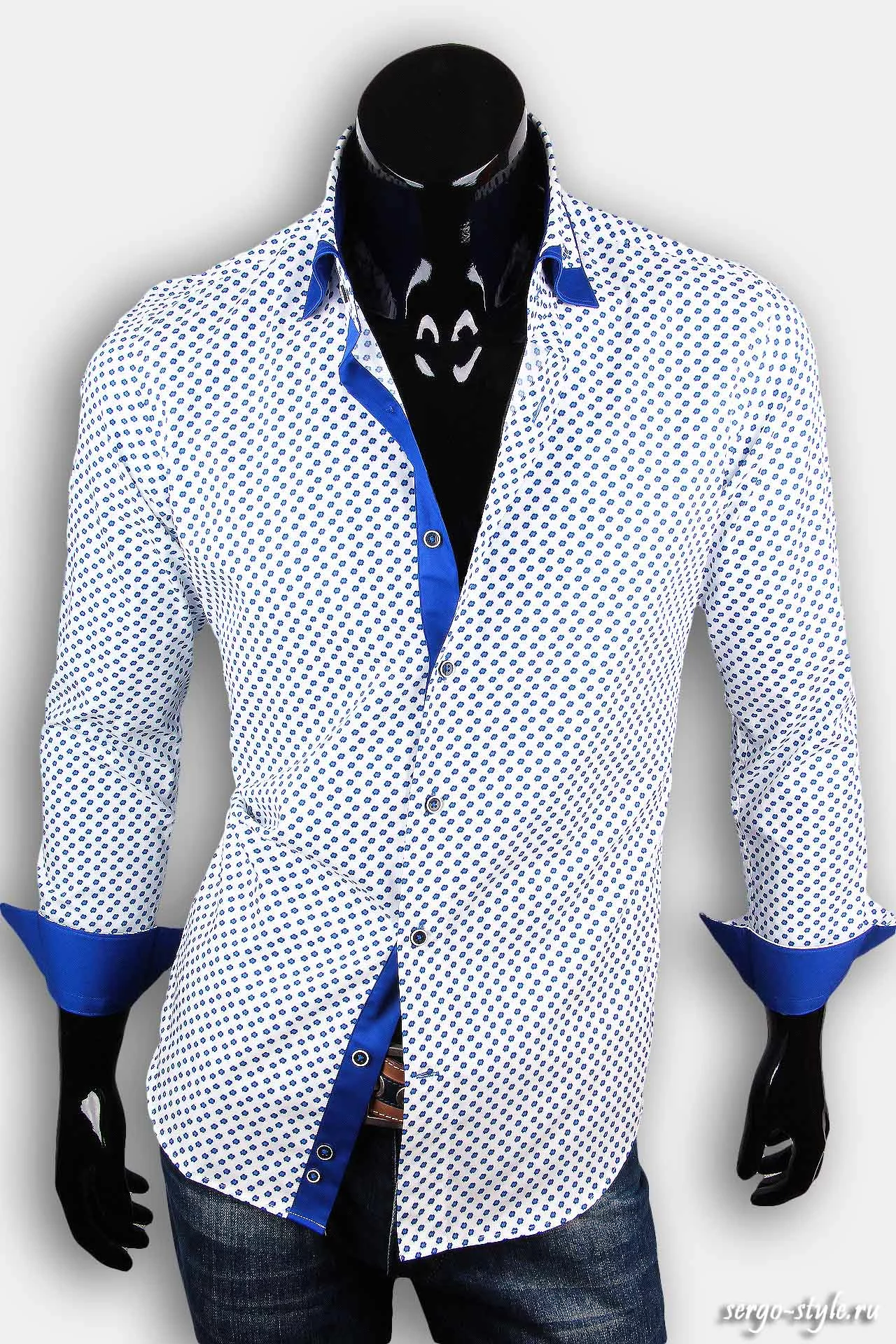 Приталенная мужская рубашка Venturo артикул 7435-01