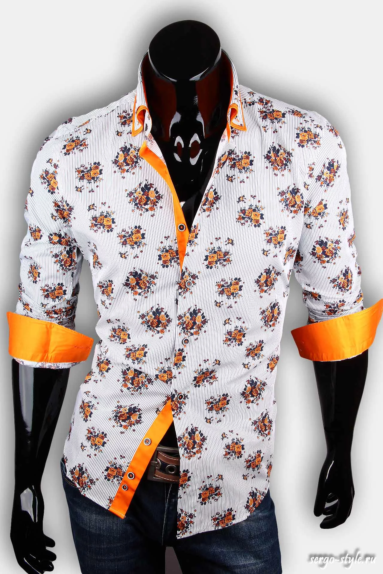 Приталенная мужская рубашка Venturo артикул 7439-01