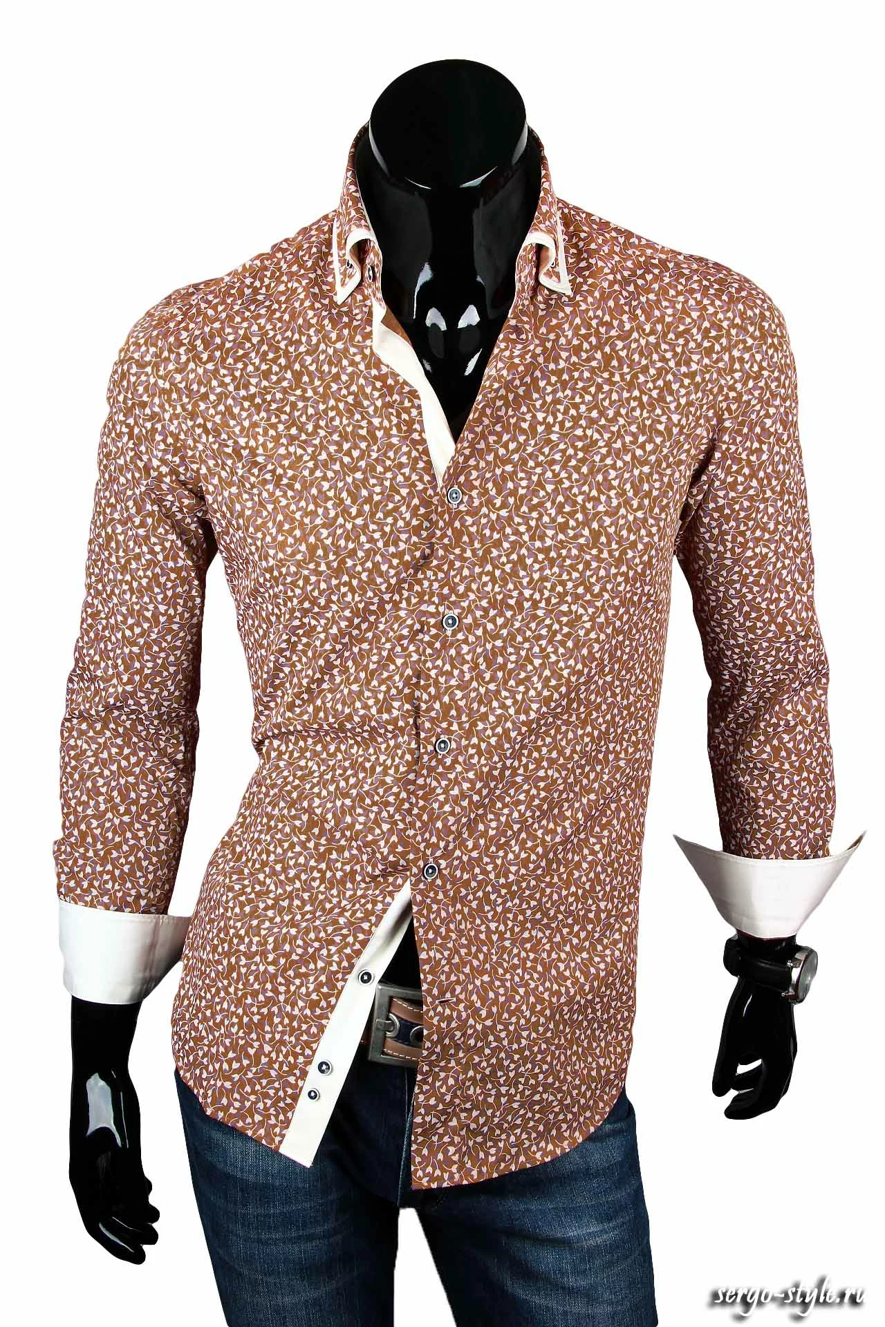 Приталенная мужская рубашка Venturo артикул 7452-04