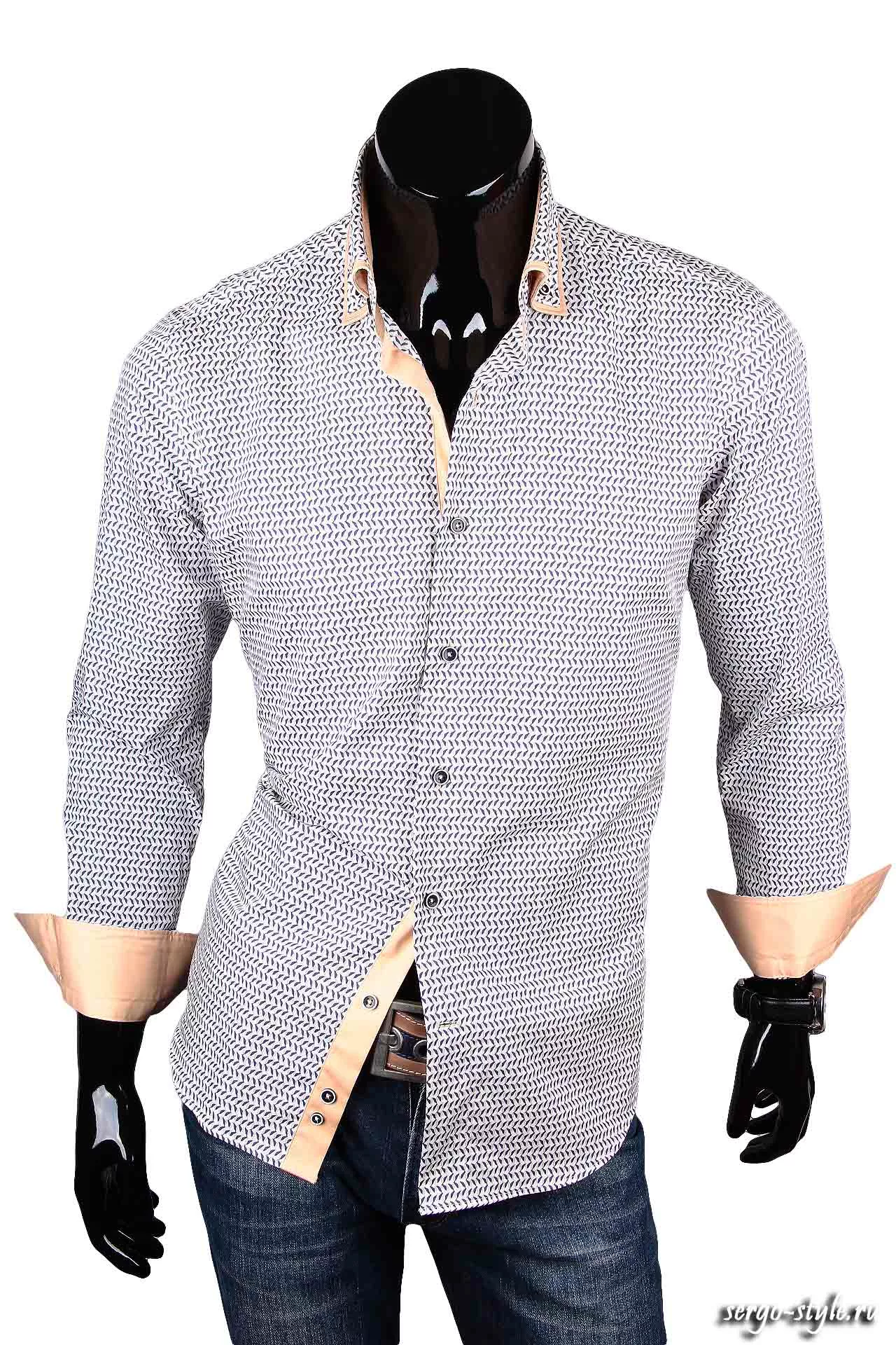 Приталенная мужская рубашка Venturo артикул 7453-04