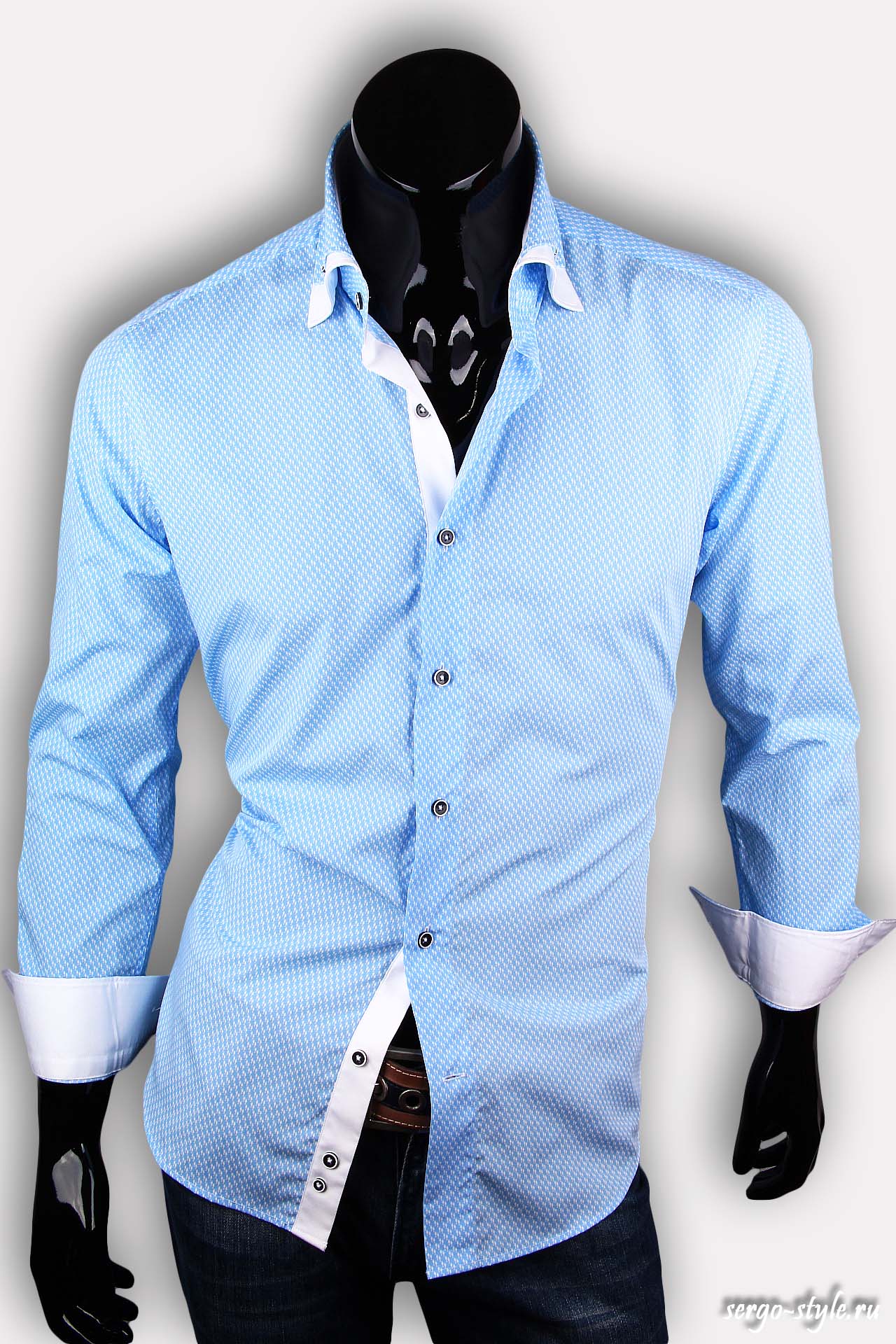 Приталенная мужская рубашка Venturo артикул 7457-01