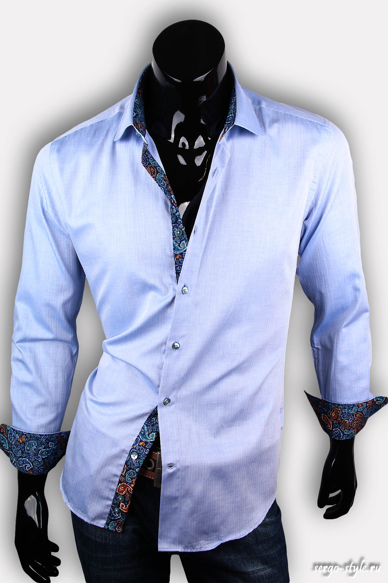 Приталенная мужская рубашка Venturo артикул 3200-01