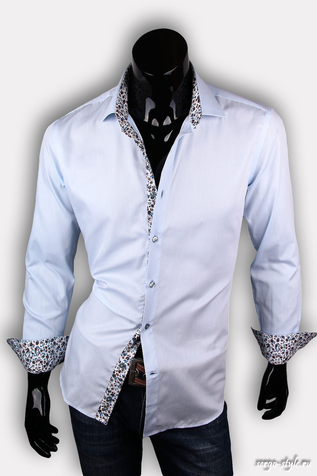 Приталенная мужская рубашка Venturo артикул 3200-02