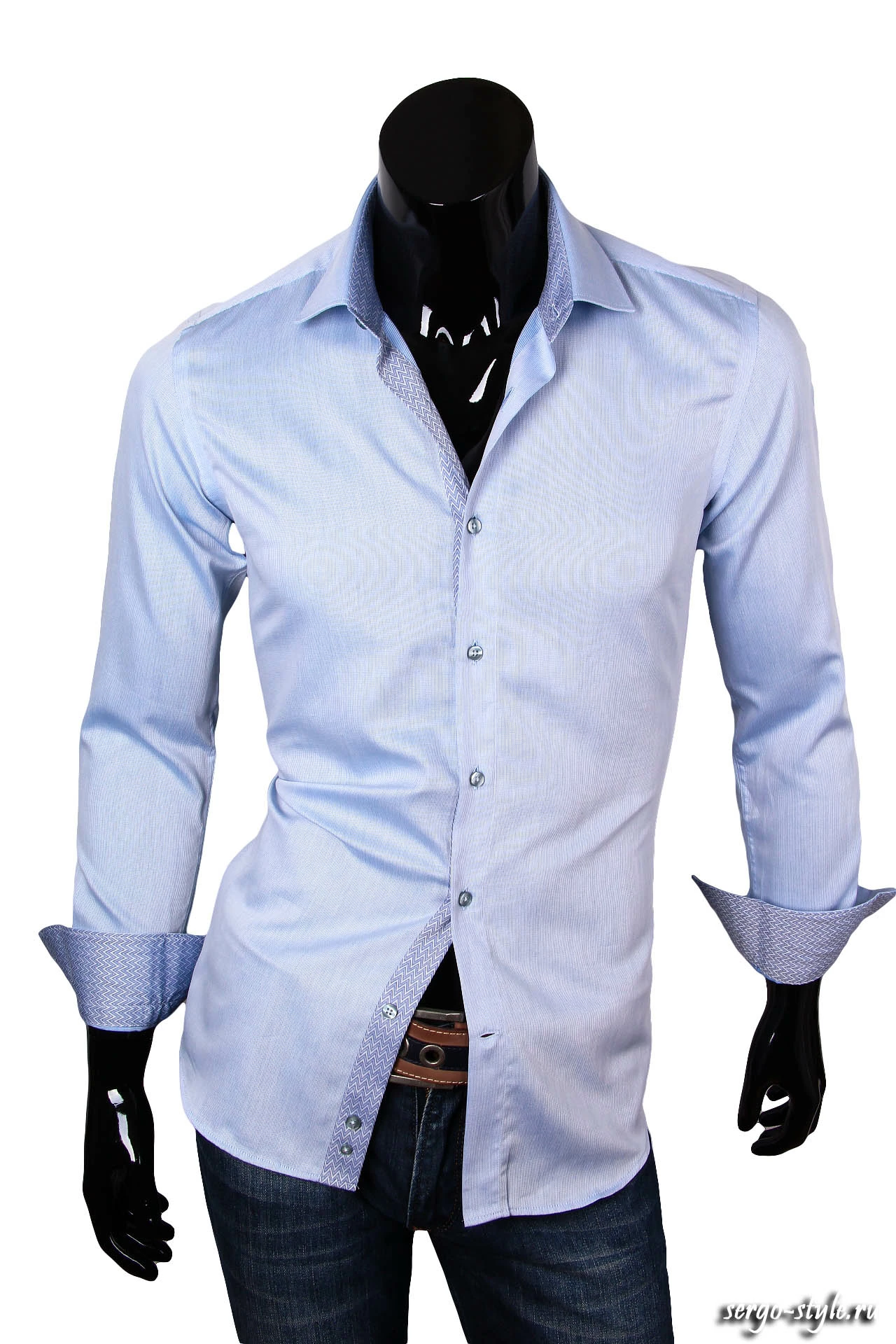 Приталенная мужская рубашка Venturo артикул 3200-03
