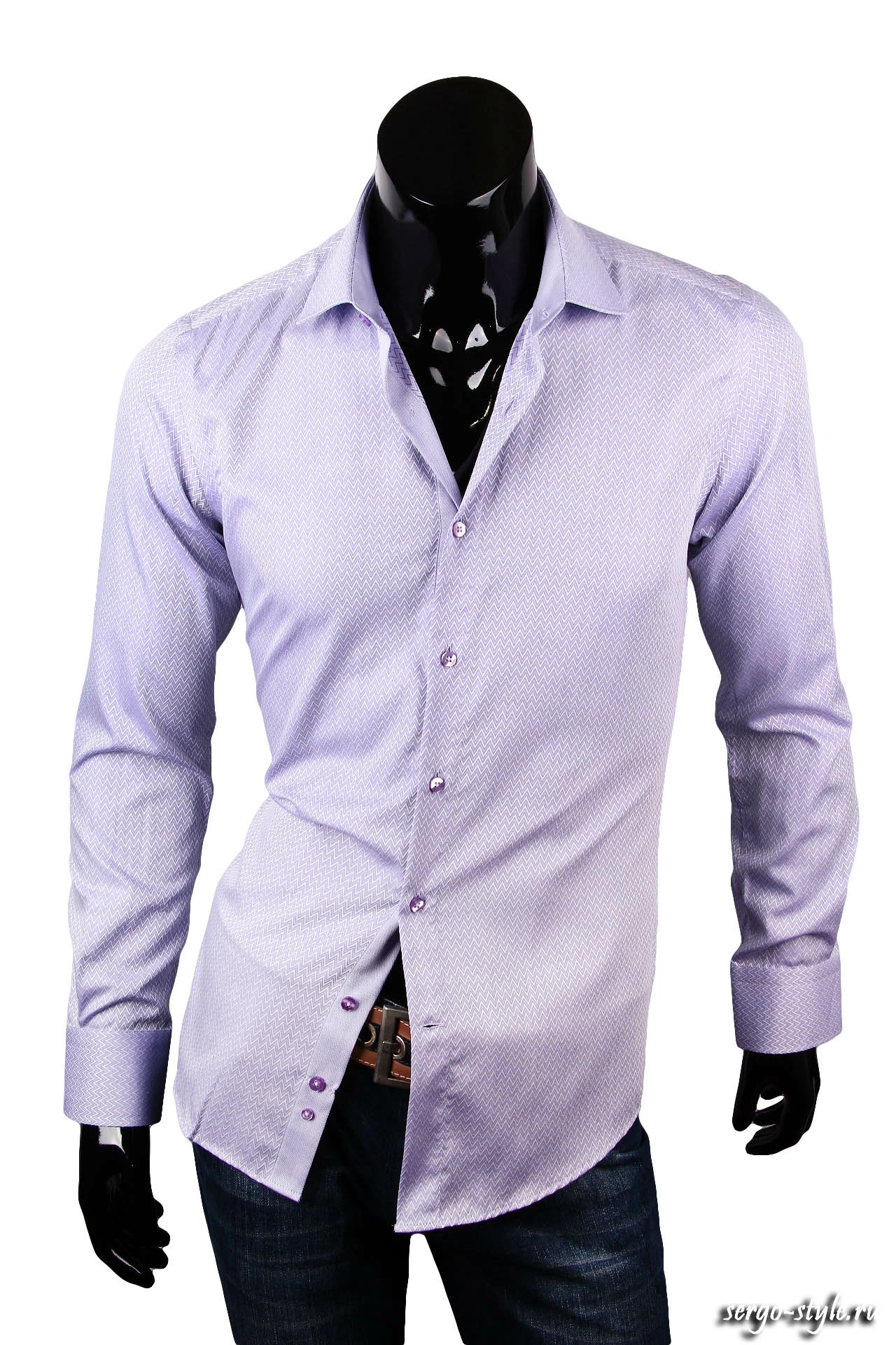 Приталенная мужская рубашка Venturo артикул 3200-04