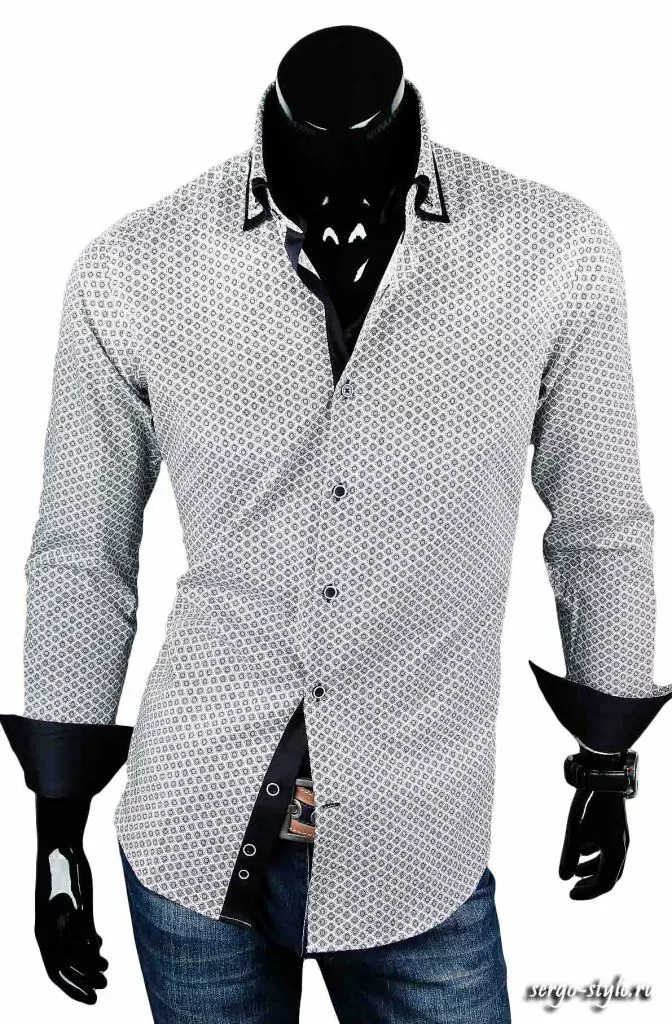 Приталенная мужская рубашка Venturo артикул 3200-12