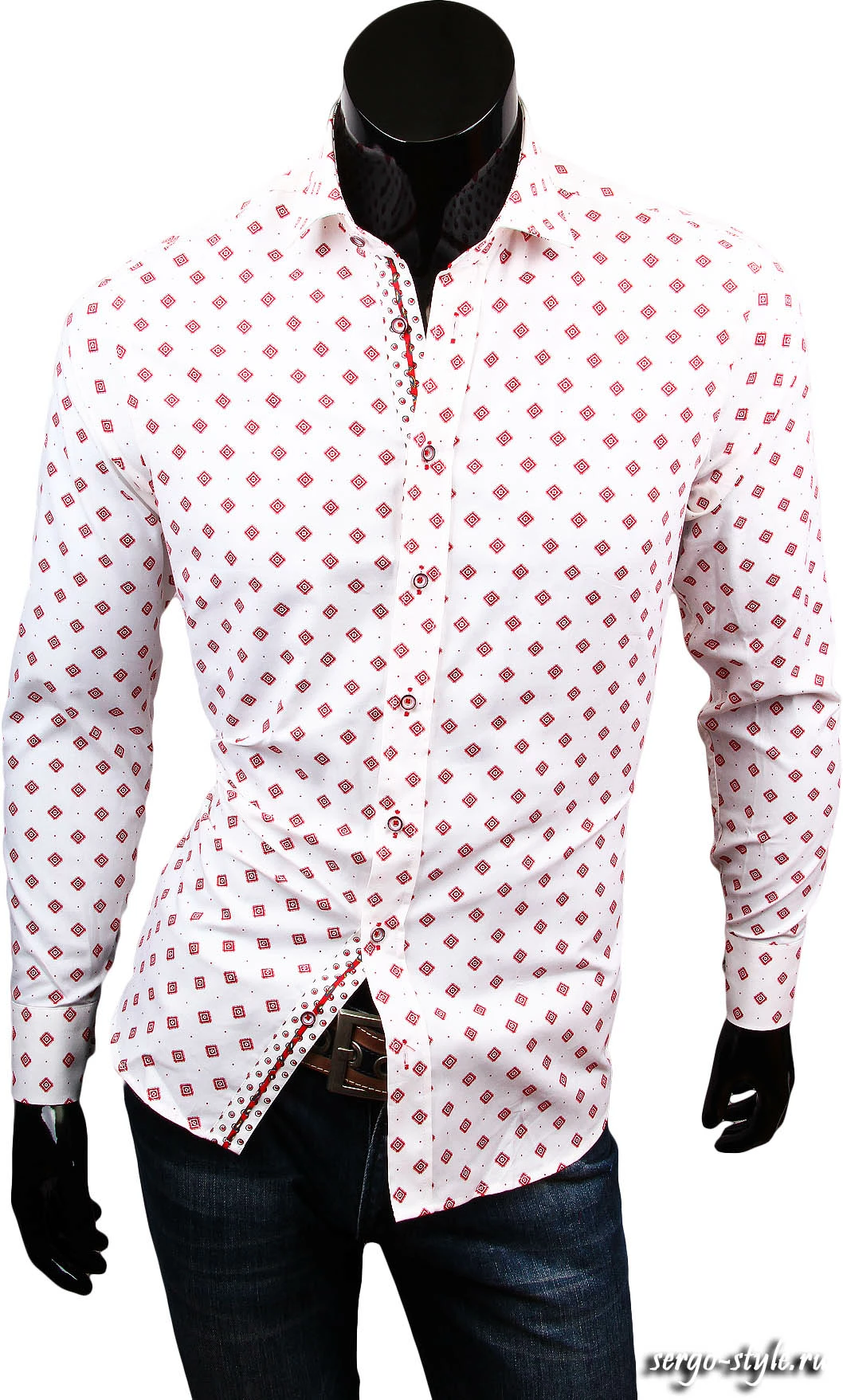 Приталенные мужские рубашки LOUIS FABEL Артикул 8058-02