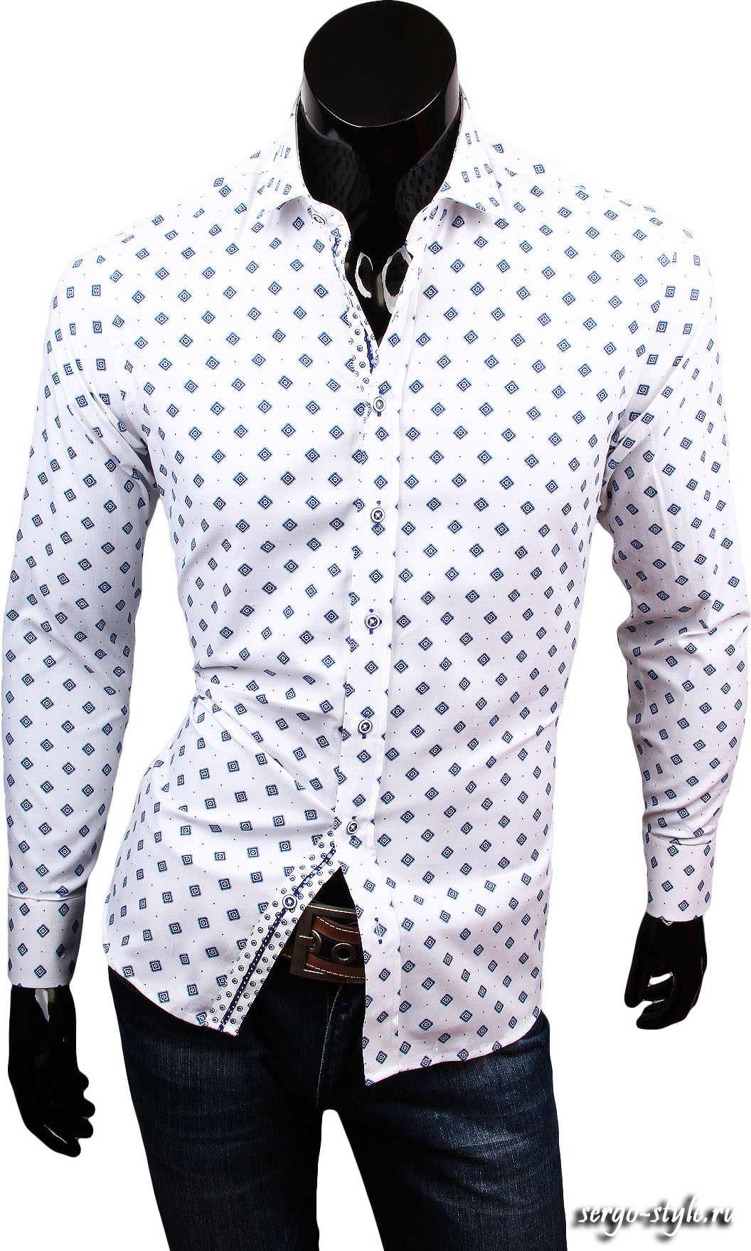 Приталенные мужские рубашки LOUIS FABEL Артикул 8058-04