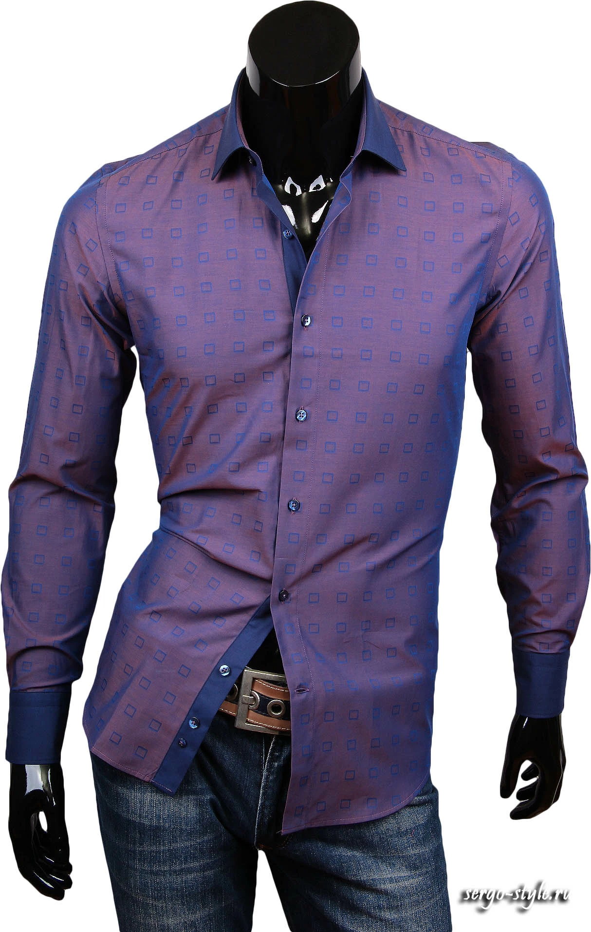 Приталенные мужские рубашки Venturo артикул 2601-16