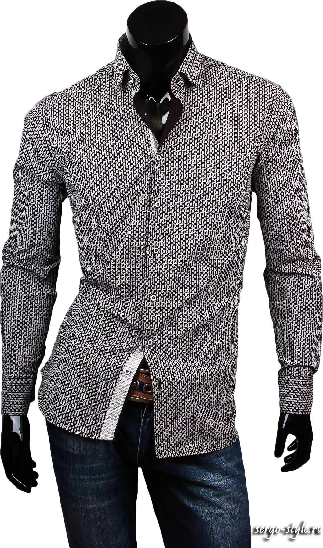Приталенные мужские рубашки LOUIS FABEL Артикул 1086-40