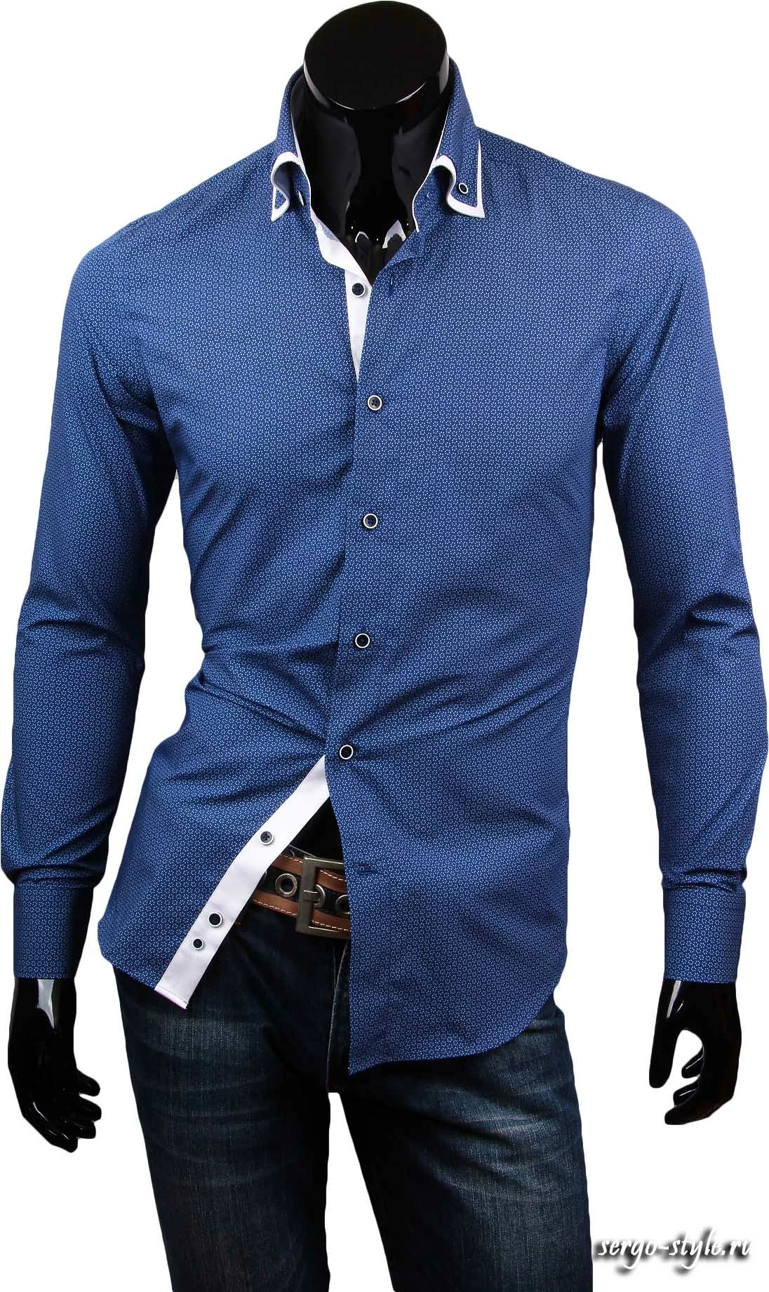 Приталенные мужские рубашки Venturo артикул 2602-03