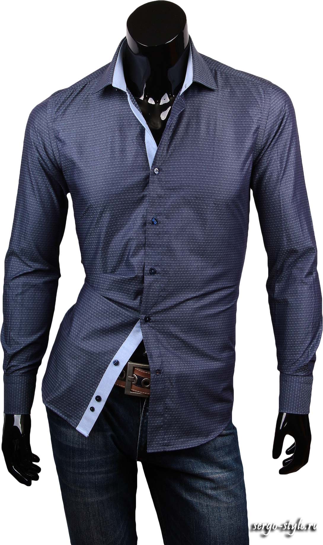 Приталенные мужские рубашки Venturo артикул 2602-15