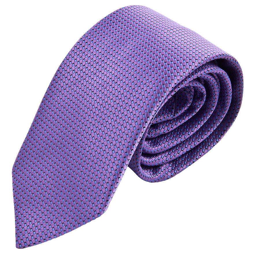 Сиреневый мужской галстук в полоску