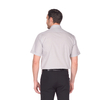 Серая приталенная мужская рубашка Venturo 500-31 с коротким рукавом