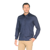 Темно-синяя приталенная мужская рубашка Louis Fabel 3196-52 в ромбах