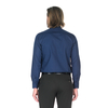Темно-синяя приталенная мужская рубашка Venturo 4001-22