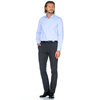 Голубая приталенная мужская рубашка Venturo 8095-02