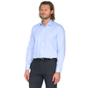 Голубая приталенная мужская рубашка Venturo 8095-02