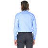 Голубая приталенная мужская рубашка Venturo 8103-01Z под запонки