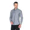 Серая приталенная мужская рубашка Venturo 500-38