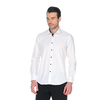 Кремовая приталенная мужская рубашка Venturo 6006-02