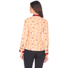 Оранжевая женская рубашка Louis Fabel 4320-60 в цветочек