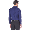 Темно-синяя приталенная мужская рубашка Louis Fabel 1189-00