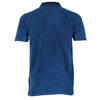 Стильная мужская рубашка поло синего цвета с рисунком