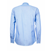 Голубая приталенная мужская рубашка Poggino 5005-13 в ромбик-2