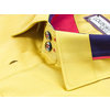 Желтая мужская рубашка с высоким комбинированным воротником-2