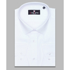 Белая мужская рубашка с длинными рукавами-3