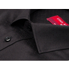 Черная мужская рубашка в горох с длинными рукавами-2