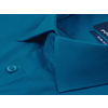 Лазурно-синяя мужская рубашка с длинными рукавами-2
