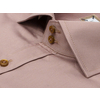 Серо-коричневая приталенная рубашка с длинными рукавами-2