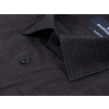 Черная приталенная рубашка в листьях с длинными рукавами-2