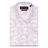 Розовая приталенная рубашка в абстракции с длинными рукавами-3
