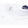 Белая приталенная рубашка с длинными рукавами и воротником баттен-даун-2